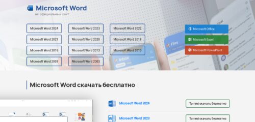 Скриншот настольной версии сайта word-torrent.com