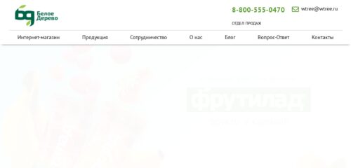 Скриншот десктопной версии сайта wtree.ru
