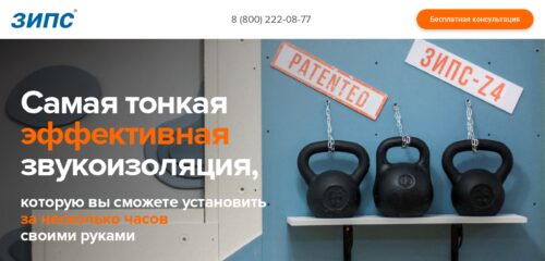 Скриншот настольной версии сайта zips.ru